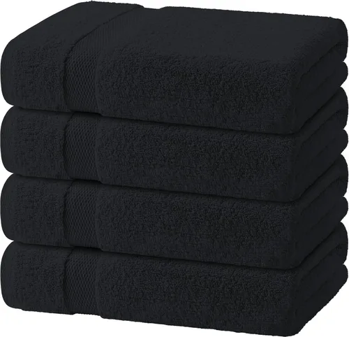 Miniatura 44 de Toallas de mano blancas clásicas para baño [paquete de 12] Toallas de mano de algodón a granel para gimnasio, cocina y spa, 16x27 pulgadas, toallas