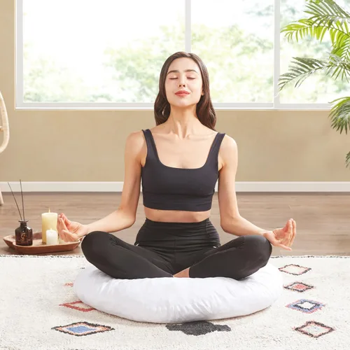 Miniatura 9 de Codi Inserto de Cojín Redondo para Piso, Cojín de Meditación Grande y Grueso, Cojines de Asiento Circulares de 32 Pulgadas, Espuma Viscoelástica
