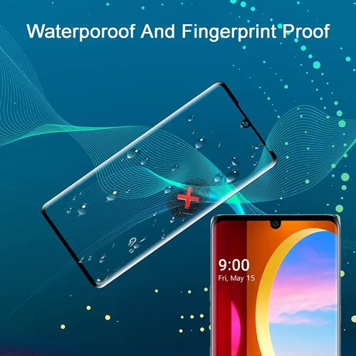Miniatura 6 de [ Paquete de 3 protectores de pantalla para LG Velvet/LG Velvet 5G, vidrio templado, resistente a los arañazos, sin burbujas, antihuellas, dureza 9H
