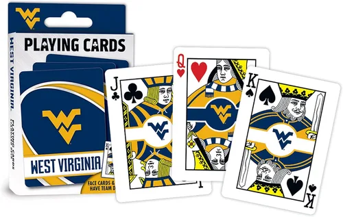 Miniatura 4 de MasterPieces Family Games - Naipes de los montañeros de Virginia Occidental de la NCAA - Baraja de cartas con licencia oficial para adultos, niños