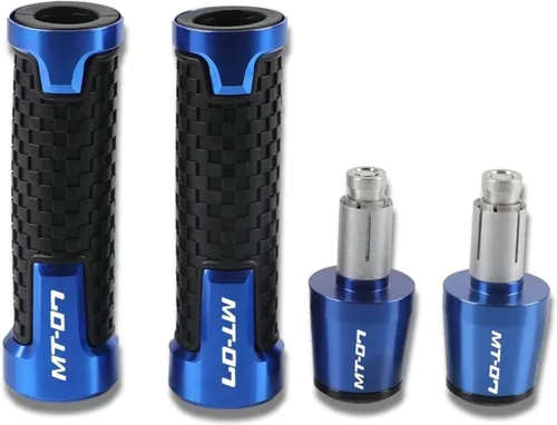Motorcycle 22MM for Y&AMAHA MT07 MT 07 MT-07 Tracer GT 2019-2020 Motorcycle Accessories CNC Aluminum Handlebar Grips Handle Bar Cap End Plug (Color