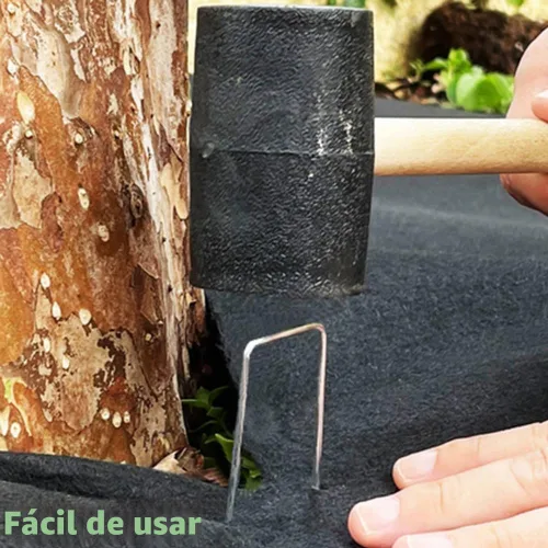 Miniatura 5 de Estacas de jardín galvanizadas en forma de U, 15,2 cm, 100 piezas, grapas de paisaje, estacas para el suelo, para decoración, barrera de malezas