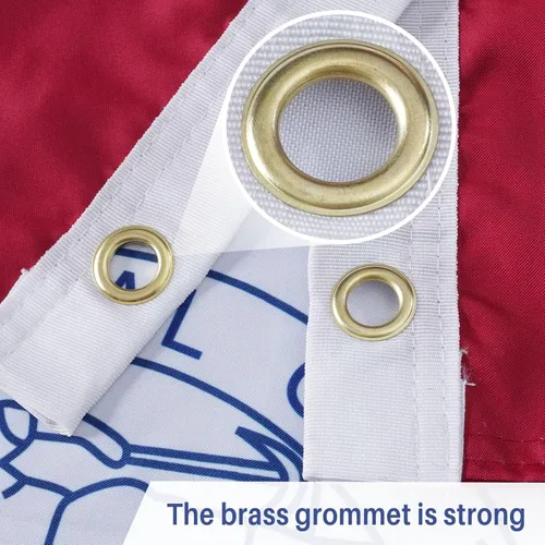 Miniatura 6 de AMZFLAG Wyoming State Flag 3x5 ft Outdoor, Heavy Duty WY Wyoming Flags with 2 Brass Grommets, Patriotic Double Sided State of Wyoming Flag 3 Ply