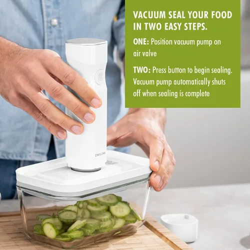 Miniatura 10 de ZWILLING Fresh & Save Recipiente hermético de vidrio para almacenamiento de alimentos, contenedor de preparación de comidas, tamaño mediano