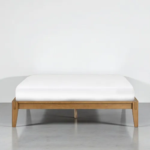 Miniatura 11 de NTC Bastidores de cama Sapa con cabecero y sin cabecero (sin cabecero, negro quemado, matrimonial)