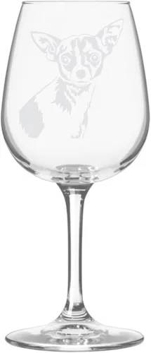 Miniatura 270 de Copa de vino de 12.75 onzas con diseño de perro grabado