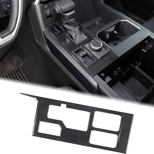 Miniatura 22 de Aunginsy Cubierta de Adhesivo del Panel de la Perilla de Cambios de la Caja de Control Central Compatible con Toyota Tundra/Sequoia 2022-2024 Coche