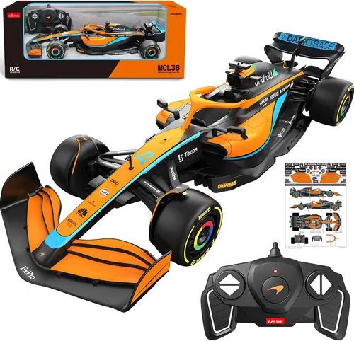 Miniatura 10 de BEZGAR Auto a control remoto Ferrari F1 75 1:18 - Coche de carreras RC de 2.4GHz con librea auténtica, pegatinas adhesivas DIY - F1 con licencia