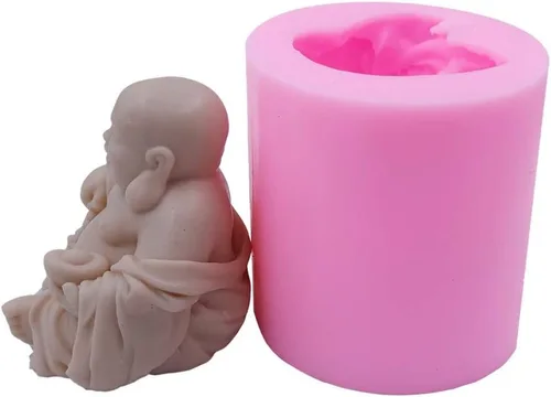 Miniatura 3 de Buddha - Molde de silicona para velas religionarias, moldes de silicona para resina, yeso, hormigón, manualidades budistas