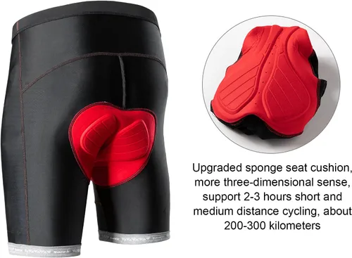 Miniatura 40 de Santic Pantalones cortos de ciclismo para hombre, pantalones acolchados para ciclismo, ropa de ciclismo