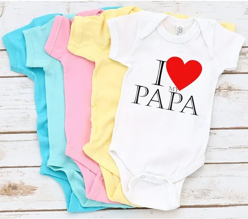 Miniatura 6 de TripleBDesigns I Love My Papa Lindo Grandpa Baby Body recién nacido Baby Shower Mameluco regalo