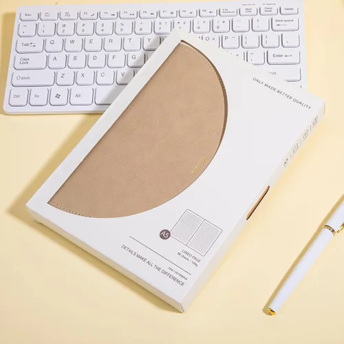 Miniatura 5 de CAGIE Diario rayado para mujeres, diarios de cuero de 100GSM para escribir con cierre de hebilla, cuaderno de tapa dura A5, diario para negocios