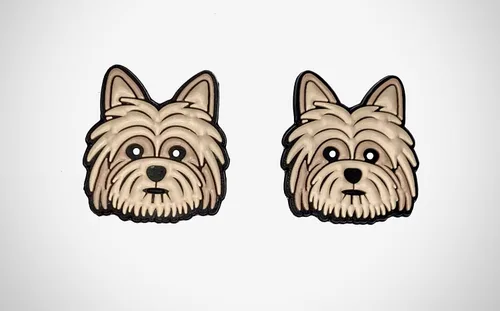 Miniatura 4 de Damorr Dog Croc Charms German Shepherd Yorkshire Yorkie Compatible with Croc Clogs (2 pack)
