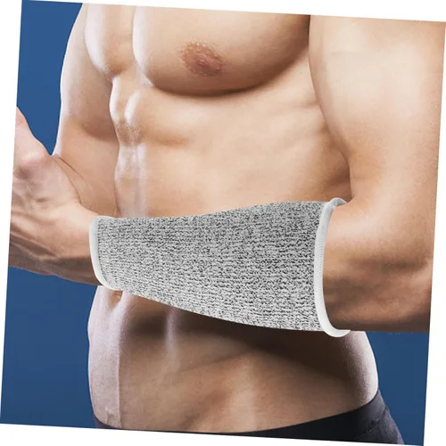 Miniatura 3 de Juego de 2 pares de mangas protectoras de 5 capas resistentes a los cortes, protectores de antebrazo para hombres y mujeres, protección contra