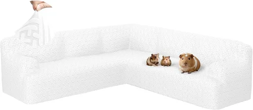 Miniatura 13 de Fundas para sofá seccional en forma de L de 1 pieza, fundas de esquina elásticas para sofá, funda de sofá antideslizante, lavable, fundas de sofá