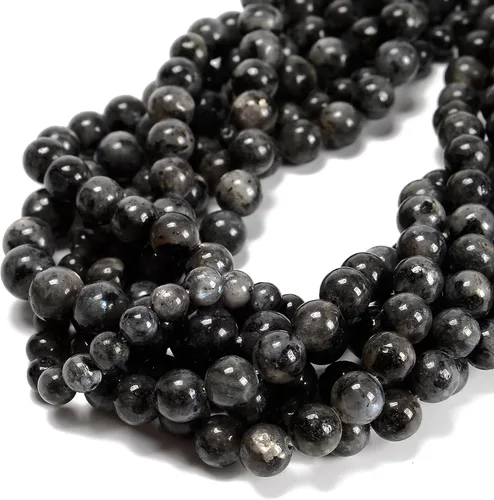 Miniatura 37 de 65 cuentas de jade blanco de 0.236 pulgadas, piedra natural, piedras preciosas redondas auténticas para hacer pulseras de bricolaje, joyas, cuerdas