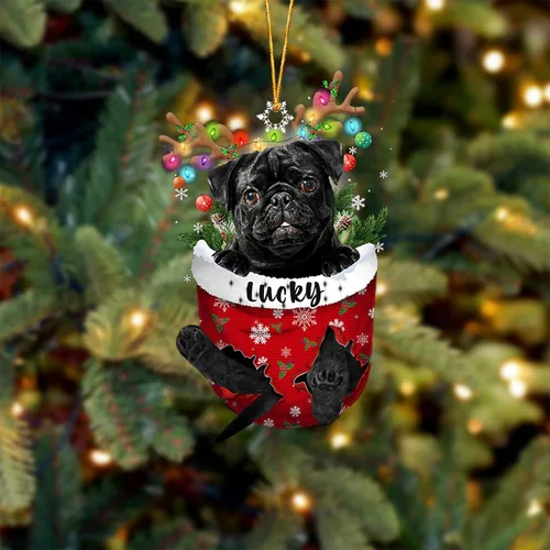 Miniatura 33 de Adorno de Navidad personalizado para perro Airedale Terrier en bolsillo de nieve, adorno para árbol de Navidad, idea de regalo para amantes