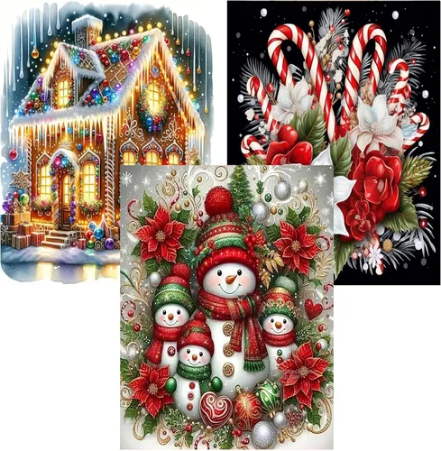 Miniatura 33 de Meothan Paquete de 6 Kits de Pintura de Diamantes Paisaje Lunar Kits de Arte de Diamantes para Adultos Principiantes, Pintura de Taladro Redondo