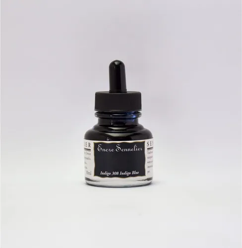 Miniatura 26 de Sennelier Tinta de dibujo, botella de 1.0 fl oz, azul ultramar Azul ultramarino