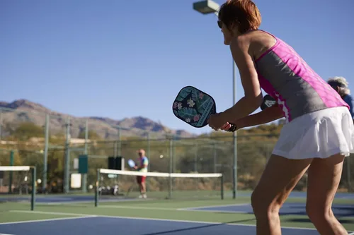 Miniatura 4 de Amazin' Aces Juego de paletas de pickleball de grafito, individuales, 2 o 4 palas, núcleo de polímero de panal con cómodo agarre acolchado