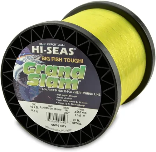 Miniatura 20 de HI-SEAS Grand Slam - Sedal de pesca de monofilamento, fuerte y resistente a la abrasión, en agua dulce y salada transparente, rosa, verde, azul Azul