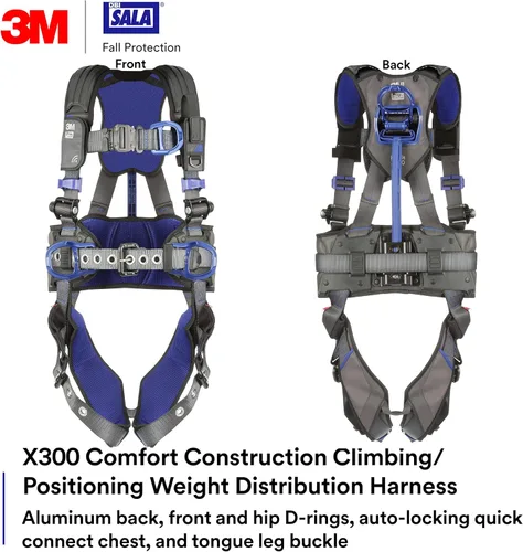 Miniatura 2 de DBI-SALA Arnés de seguridad para escalada/posicionamiento de distribución de peso de construcción 3M Comfort