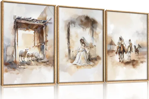 Miniatura 53 de HPINUB - Lienzo decorativo abstracto moderno para pared, juego de 3 impresiones artísticas enmarcadas, pintura de pared grande en blanco y negro, 16