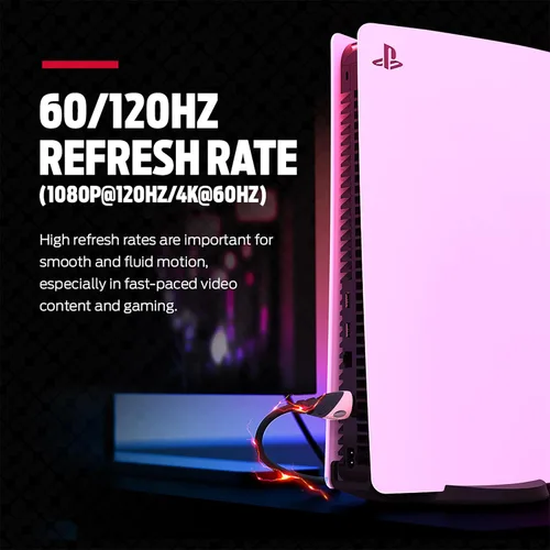 Miniatura 4 de Cable HDMI Monster Rose Gold 4K Ultra HD — Cable HDMI para Xbox Series X, PlayStation 5, Apple TV — Contactos de oro de 24K, alta velocidad 21 Gbps