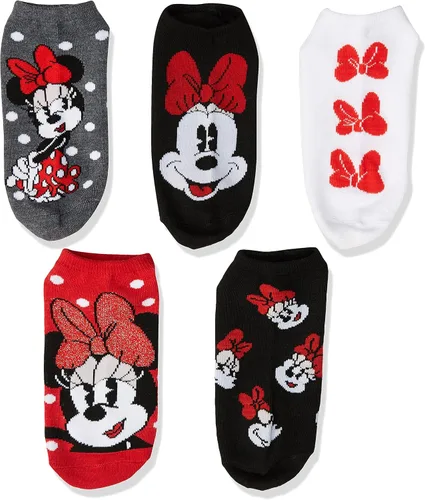 Miniatura 2 de Disney Minnie Mouse Womens 5 Pack No Show Socks