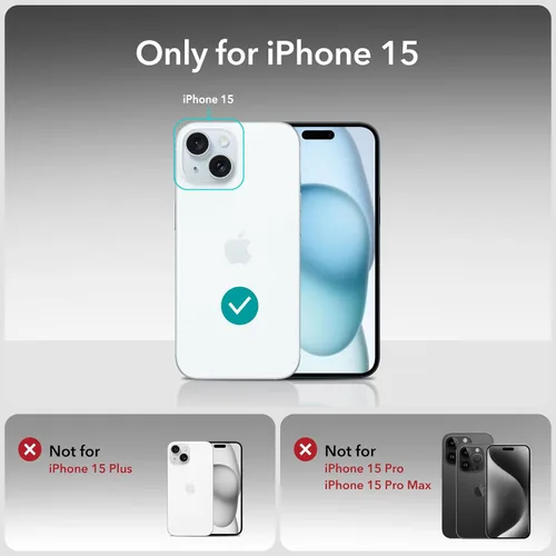 Miniatura 9 de ESR Juego de protectores de pantalla para iPhone 14, 3 protectores de pantalla de vidrio templado y 1 juego de protectores de lente de cámara