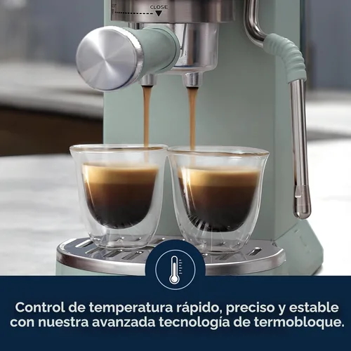Miniatura 6 de De'Longhi Dedica Duo - Máquina de Espresso Compacta - Cafetera de Preparación en Frío con Varilla Espumadora de Leche - para Espresso, Café Caliente