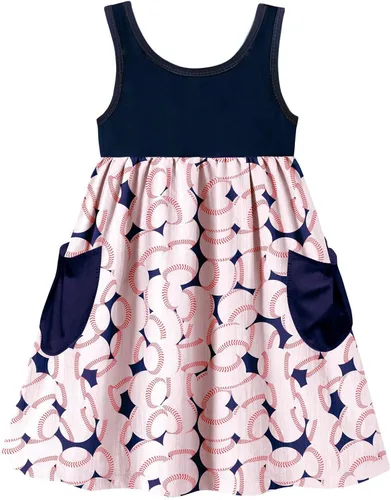 Miniatura 40 de Vieille Vestido sin mangas para niñas pequeñas, lindo vestido de verano con bolsillo, 2-7 años