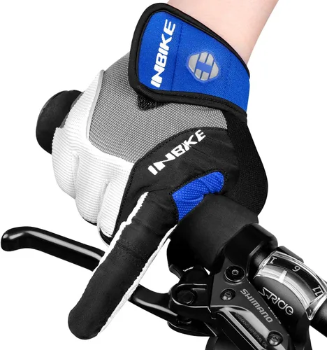 INBIKE Guantes de ciclismo para hombre acolchados de gel de 0.197 in transpirables y resistentes al desgaste