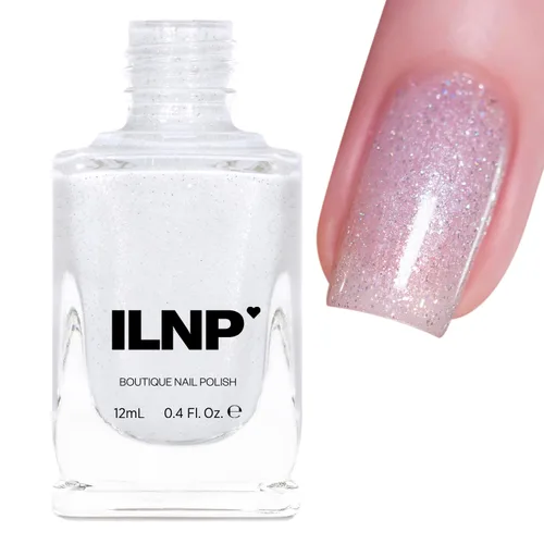 Miniatura 9 de ILNP Elsa - Esmalte de uñas holográfico resplandeciente azul claro helado