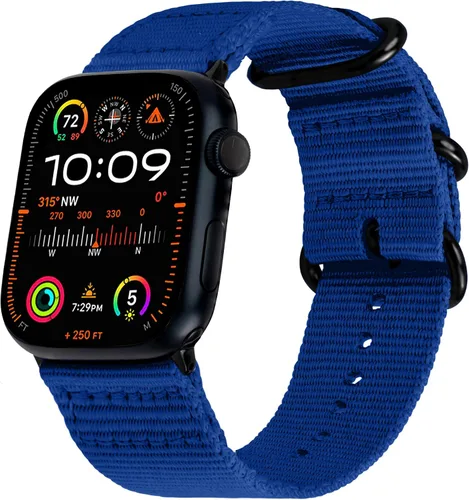 Miniatura 25 de Carterjett - Correa para Apple Watch 1.732 pulgadas, 1.654 pulgadas, 1.575 pulgadas, 1.496 pulgadas, nailon NATO, correas iWatch, mujeres y hombres