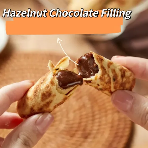 Miniatura 3 de Rollos de huevo de chocolate con avellana, bocadillos de relleno de galletas, barras de galletas de sándwich de chocolate, 4.23 oz/120 g envío desde
