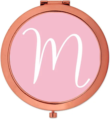 Miniatura 27 de Andaz Press Espejo compacto de oro rosa, regalo de boda de dama de honor, rosa rubor, paquete de 1, despedida de soltera, despedida de soltera, Maid