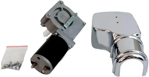 Miniatura 13 de Mytee Products Motor de lona de 900 W 60:1 para sistemas de lona de camión volquete con cubierta cromada de 12 V CC / 50 amperios / 60 RPM