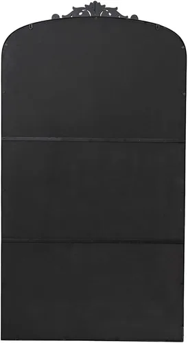 Miniatura 7 de A&B Home - Espejo de cuerpo completo, 66 x 36 pulgadas, espejo grande negro con marco de metal, espejo arqueado para colgar o apoyarse contra
