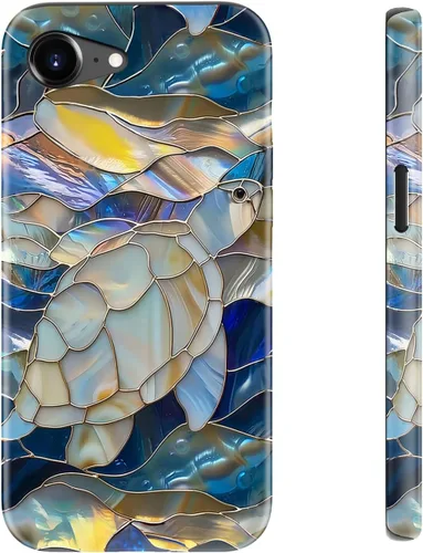 Miniatura 103 de LUHOURI Funda para iPhone 12 Mini, compatible con carga inalámbrica, doble capa, interior de silicona suave + carcasa exterior dura, bonito diseño