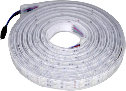Miniatura 5 de Tira de luz LED súper brillante de 12 V, doble fila 600 LED, manga impermeable IP67, sin fuente de alimentación (conmutación de 7 colores RGB)