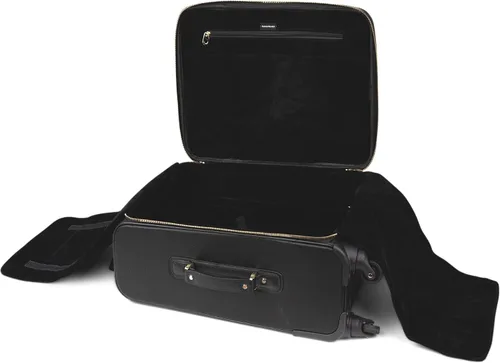 Miniatura 7 de Packs Travel - Juego de viaje platino Neceser grande de viaje y maquillaje para hombres y mujeres Cuero vegano de lujo, forro