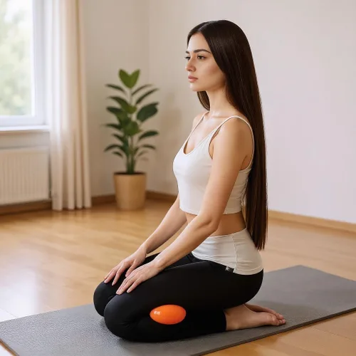Miniatura 5 de Yoga Massage Ball Smooth Ball – 4 inches Adjustable Firmness Massage Roller Method Balls for Back, Neck & Floor Therapy – Gentle Deep Muscle Relief