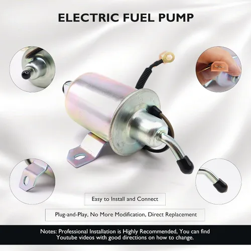 Miniatura 3 de E11007 Bomba de combustible eléctrica de 12 V compatible con generador Onan Cummins 4KW Microlite MicroQuiet 4000 4KW RV, repuesto para Airtex