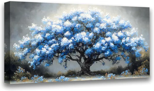 Miniatura 14 de Arte de pared de paisaje, impresiones en lienzo de paisajes naturales, decoración del hogar, bosque verde, pintura de árboles para sala de estar