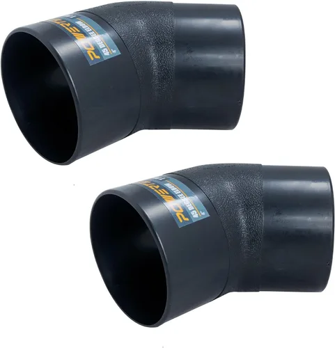Miniatura 9 de POWERTEC 70336-P2 2-1/2" OD 90 grados Codo - Conector colector de polvo de plástico ABS (transparente), paquete de 2