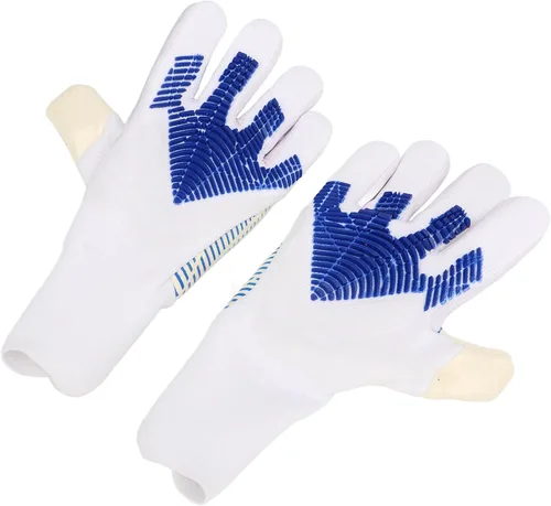Miniatura 8 de Un par de guantes de portero de fútbol, guantes de portero de fútbol con fuerte agarre en la palma, protección para los dedos, látex antideslizante