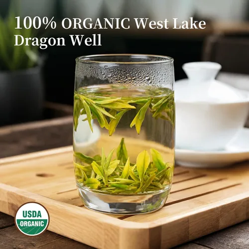 Miniatura 4 de ZenVerdant USDA - Té verde orgánico Dragon Well de 12 onzas, hoja suelta Hangzhou Longjing de alta calidad, cosecha de primavera, fresco, tierno