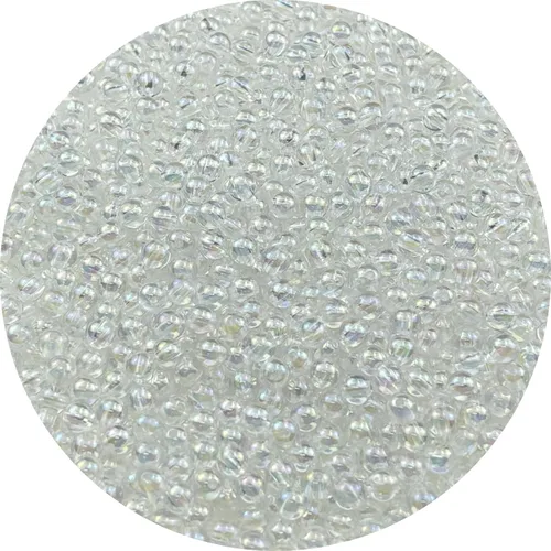 Miniatura 78 de 2000 cuentas redondas acrílicas de 0.157 pulgadas (0.157 in), cuentas espaciadoras de colores AB con agujero para bricolaje, pulseras, collares