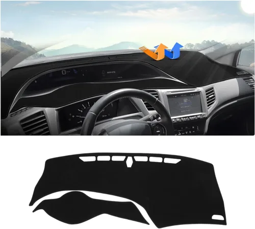 Miniatura 22 de Autorder - Tapete para salpicadero para 2007-2013 Chevy Chevrolet Silverado/GMC Sierra con dos guanteras, accesorios, cubierta de salpicadero